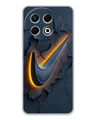 Чехол для TECNO Spark 30 Pro с картинкой «Объемный логотип Найк» Чехол для TECNO Spark 30 Pro с картинкой «Объемный логотип Найк»
