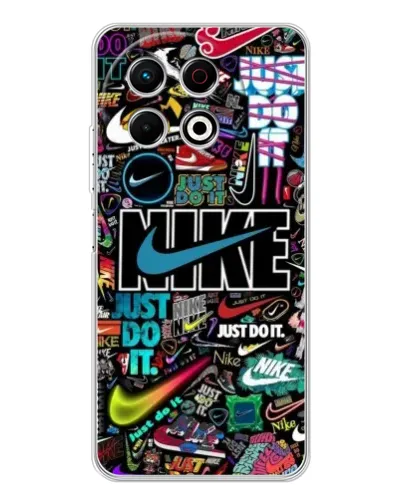 Чехол для TECNO Spark 30 Pro с картинкой «Яркий коллаж Nike» Чехол для TECNO Spark 30 Pro с картинкой «Яркий коллаж Nike»