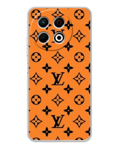 Чехол для TECNO Spark 30 Pro с картинкой «Оранжевый стиль LV»
