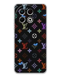 Чехол для TECNO Spark 30 Pro с картинкой «Цветная монограмма LV»
