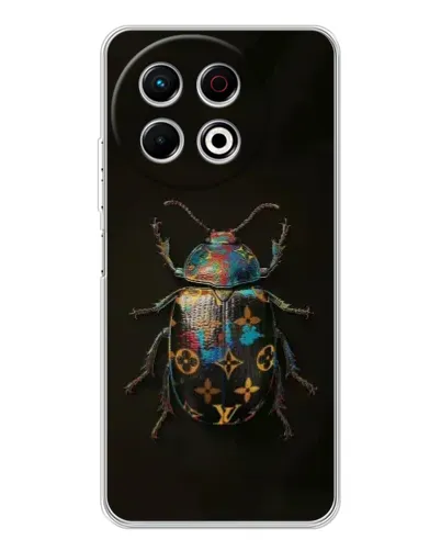Чехол для TECNO Spark 30 Pro с картинкой «LV — мраморный принт»