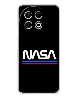 Чехол для TECNO Spark 30 Pro с картинкой «NASA — классика Red Blue» Чехол для TECNO Spark 30 Pro с картинкой «NASA — классика Red Blue»