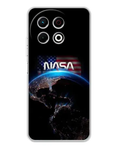 Чехол для TECNO Spark 30 Pro с картинкой «Земля из космоса NASA»