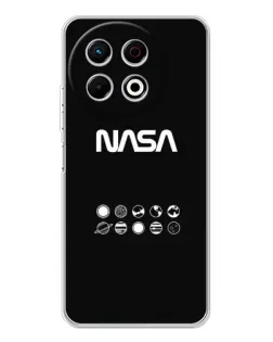 Чехол для TECNO Spark 30 Pro с картинкой «NASA — технический принт» Чехол для TECNO Spark 30 Pro с картинкой «NASA — технический принт»