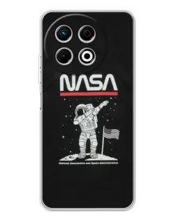 Чехол для TECNO Spark 30 Pro с картинкой «NASA — шагаем по Луне» Чехол для TECNO Spark 30 Pro с картинкой «NASA — шагаем по Луне»