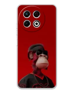 Чехол для TECNO Spark 30 Pro с картинкой «Bored Ape в красном» Чехол для TECNO Spark 30 Pro с картинкой «Bored Ape в красном»