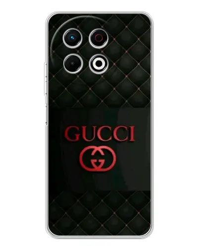 Чехол для TECNO Spark 30 Pro с картинкой «Gucci — стеганый черный»