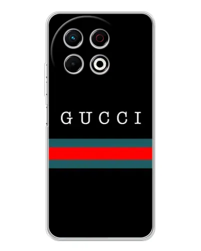 Чехол для TECNO Spark 30 Pro с картинкой «Gucci — красный пояс»