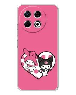 Чохол для TECNO Spark 30 Pro з картинкою «Kuromi та My Melody» Чохол для TECNO Spark 30 Pro з картинкою «Kuromi та My Melody»