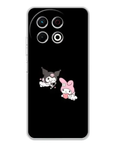 Чехол для TECNO Spark 30 Pro с картинкой «My Melody и Kuromi» Чехол для TECNO Spark 30 Pro с картинкой «My Melody и Kuromi»