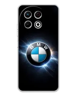 Чехол для TECNO Spark 30 Pro с картинкой «BMW — неоновое сияние»
