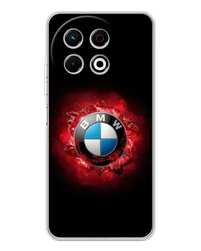 Чехол для TECNO Spark 30 Pro с картинкой «Логотип BMW — вспышка»