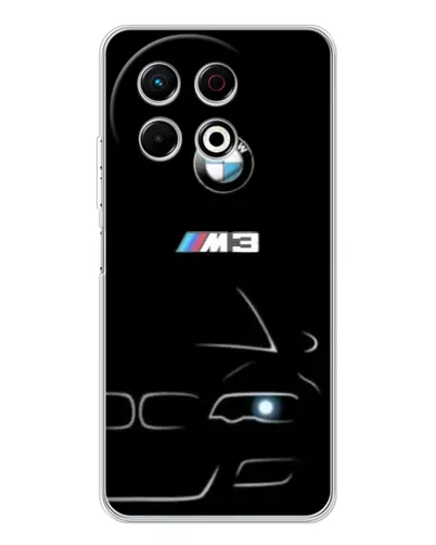 Чехол для TECNO Spark 30 Pro с картинкой «Минималистичный принт BMW M3»