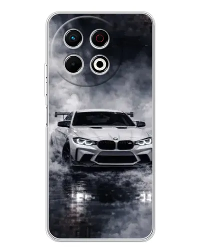 Чехол для TECNO Spark 30 Pro с картинкой «BMW сквозь туман»