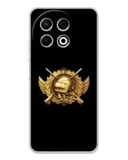 Чехол для TECNO Spark 30 Pro с картинкой «PUBG — оранжевый градиент»