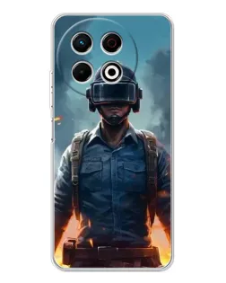 Чехол для TECNO Spark 30 Pro с картинкой «PUBG — реалистичный герой»