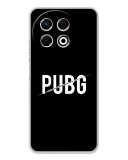 Чехол для TECNO Spark 30 Pro с картинкой «PUBG — белый логотип»