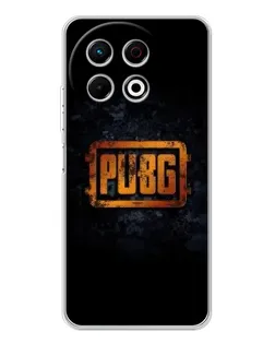 Чехол для TECNO Spark 30 Pro с картинкой «PUBG — золотой логотип»