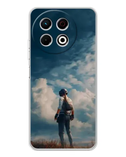 Чехол для TECNO Spark 30 Pro с картинкой «Герой PUBG на скале» Чехол для TECNO Spark 30 Pro с картинкой «Герой PUBG на скале»