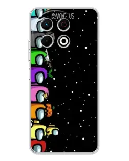 Чехол для TECNO Spark 30 Pro с картинкой «Команда Among Us»