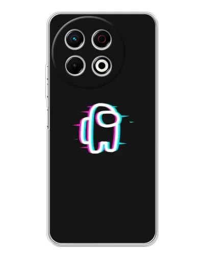 Чехол для TECNO Spark 30 Pro с картинкой «Among Us неон»