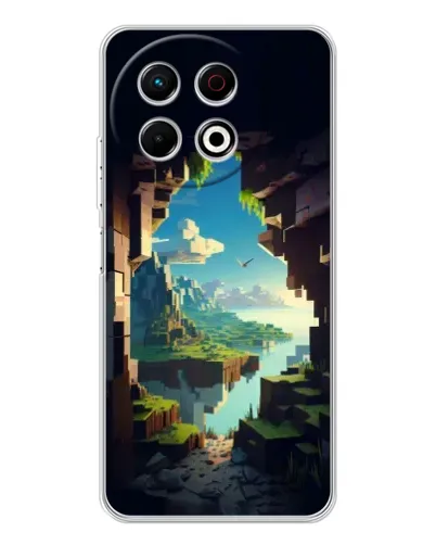 Чехол для TECNO Spark 30 Pro с картинкой «Вид из пещеры»