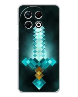 Чехол для TECNO Spark 30 Pro с картинкой «Алмазный меч неон»