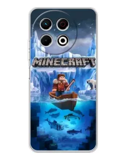 Чехол для TECNO Spark 30 Pro с картинкой «Minecraft ледяной мир»