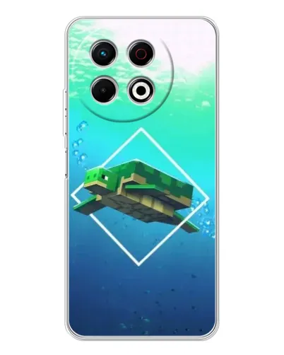Чехол для TECNO Spark 30 Pro с картинкой «Черепаха Minecraft» Чехол для TECNO Spark 30 Pro с картинкой «Черепаха Minecraft»