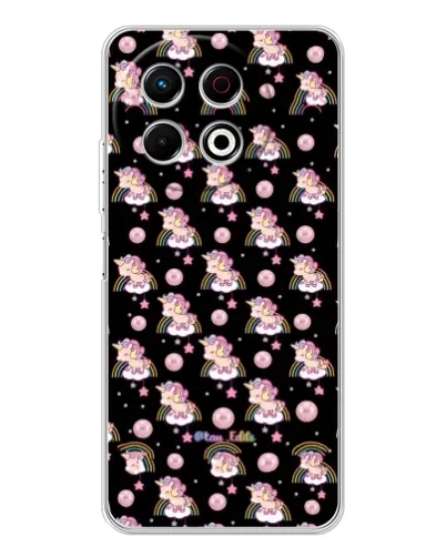 Чехол для TECNO Spark 30 Pro с картинкой «Magic Unicorn паттерн» Чехол для TECNO Spark 30 Pro с картинкой «Magic Unicorn паттерн»