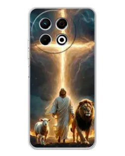 Чехол для TECNO Spark 30 Pro с картинкой «Лев Иуды и Свет»