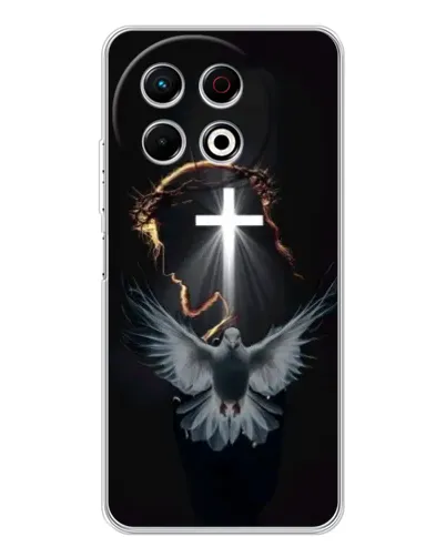 Чехол для TECNO Spark 30 Pro с картинкой «Голубь и Свет»