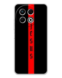 Чехол для TECNO Spark 30 Pro с картинкой «Красная линия веры»