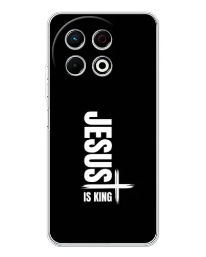 Чехол для TECNO Spark 30 Pro с картинкой «Вертикаль веры Jesus»