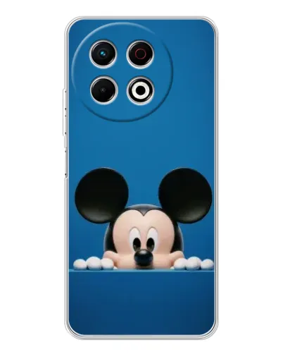 Чехол для TECNO Spark 30 Pro с картинкой «Микки выглядывает»