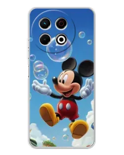Чехол для TECNO Spark 30 Pro с картинкой «Mickey и мыльные пузыри»