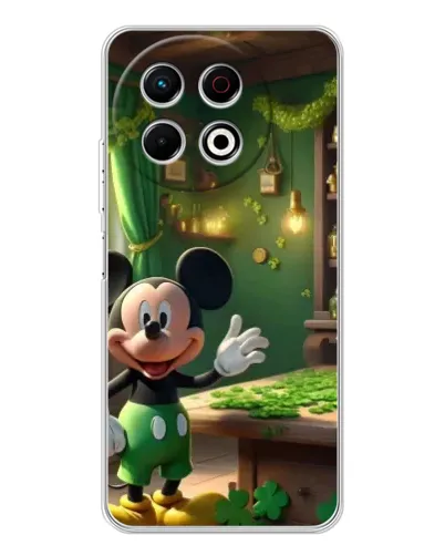 Чехол для TECNO Spark 30 Pro с картинкой «Микки в мастерской»