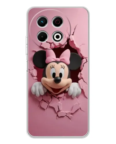 Чехол для TECNO Spark 30 Pro с картинкой «Минни сквозь стену»