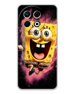 Чехол для TECNO Spark 30 Pro с картинкой «Взрывной Спанч Боб»