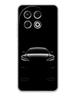 Чехол для TECNO Spark 30 Pro с картинкой «Силуэт Tesla Night»