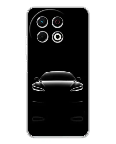 Чехол для TECNO Spark 30 Pro с картинкой «Силуэт Tesla Night» Чехол для TECNO Spark 30 Pro с картинкой «Силуэт Tesla Night»