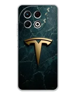 Чехол для TECNO Spark 30 Pro с картинкой «Мраморная Tesla Gold»
