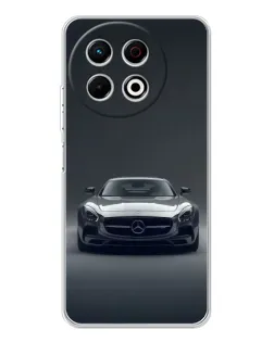 Чехол для TECNO Spark 30 Pro с картинкой «Mercedes на черном»