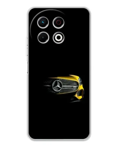 Чехол для TECNO Spark 30 Pro с картинкой «Mercedes — ретро стиль»