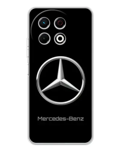 Чехол для TECNO Spark 30 Pro с картинкой «Mercedes Silver Logo»