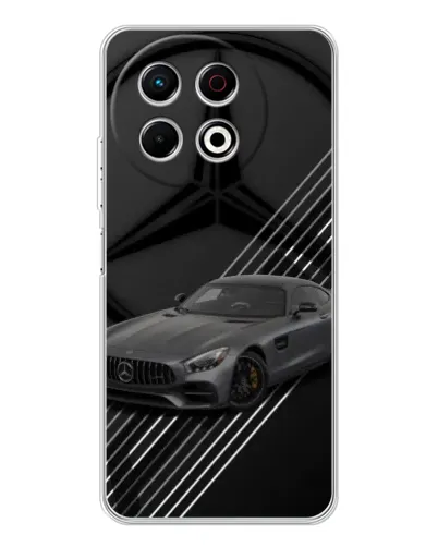 Чехол для TECNO Spark 30 Pro с картинкой «Mercedes AMG — графика»