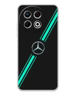 Чехол для TECNO Spark 30 Pro с картинкой «Спортивные линии Mercedes» Чехол для TECNO Spark 30 Pro с картинкой «Спортивные линии Mercedes»