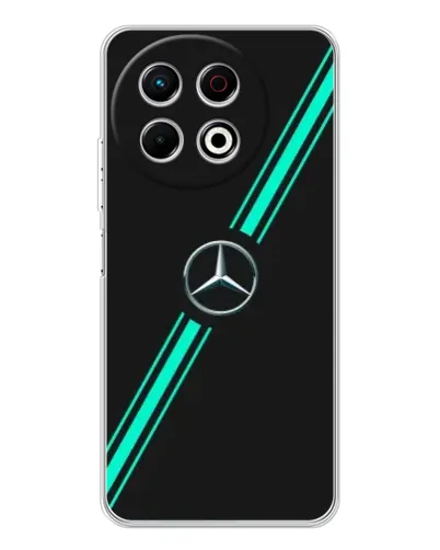 Чехол для TECNO Spark 30 Pro с картинкой «Спортивные линии Mercedes» Чехол для TECNO Spark 30 Pro с картинкой «Спортивные линии Mercedes»