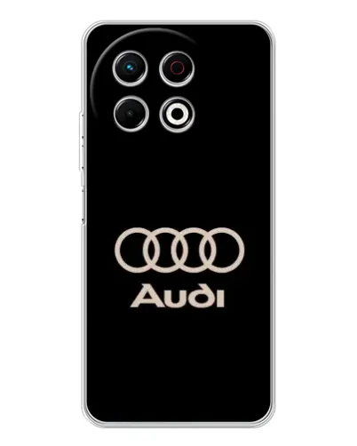 Чехол для TECNO Spark 30 Pro с картинкой «Audi — золотой логотип» Чехол для TECNO Spark 30 Pro с картинкой «Audi — золотой логотип»