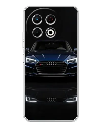 Чехол для TECNO Spark 30 Pro с картинкой «Audi — ночное отражение» Чехол для TECNO Spark 30 Pro с картинкой «Audi — ночное отражение»